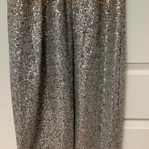 New J. Crew Collection Gwenyth Gold & Silver Ombré Sequin Slipdress Size 8 - Picture 9 of 15